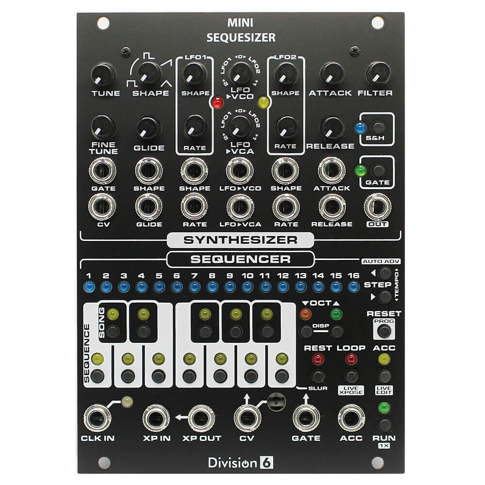 Division 6 Mini Sequesizer PCB, Panel & ICs - Synth & Sequencer Eurorack PCB Set