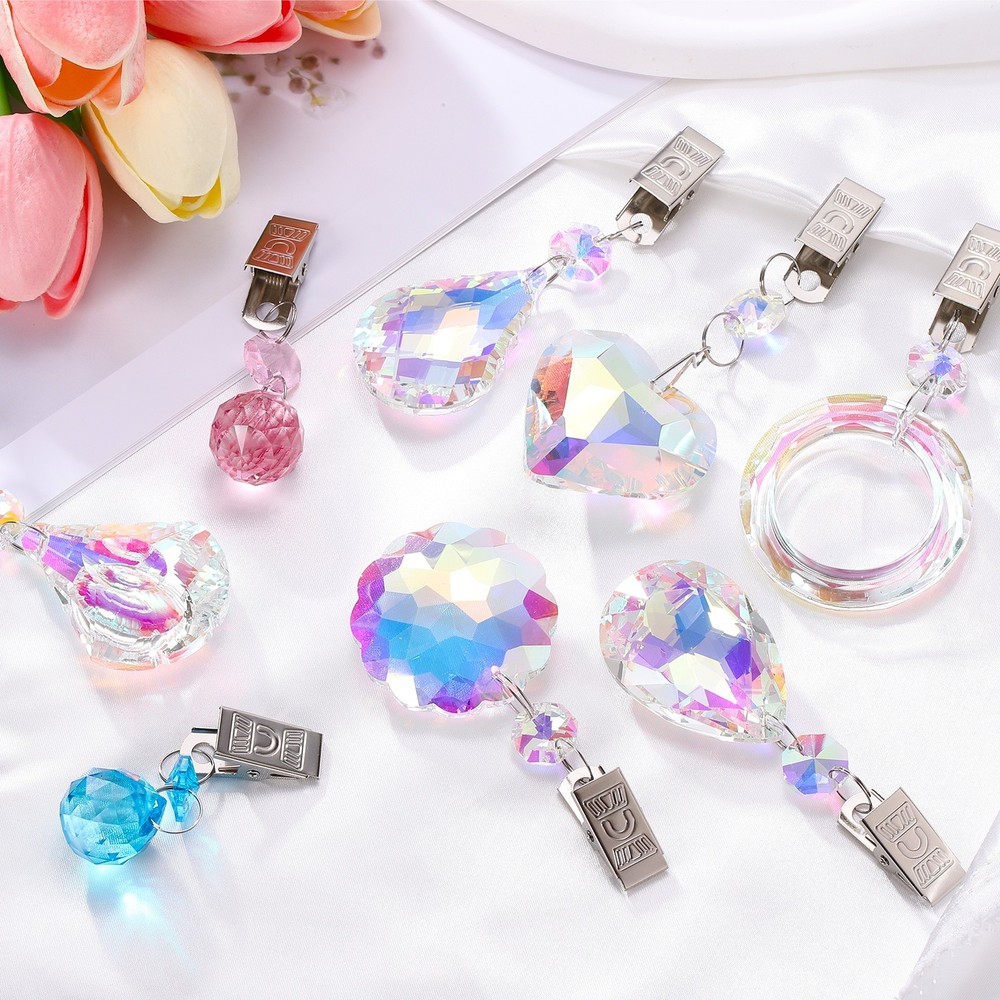 4Pcs Tablecloth Weights, Heart Shape Curtain Weight, AB Color
