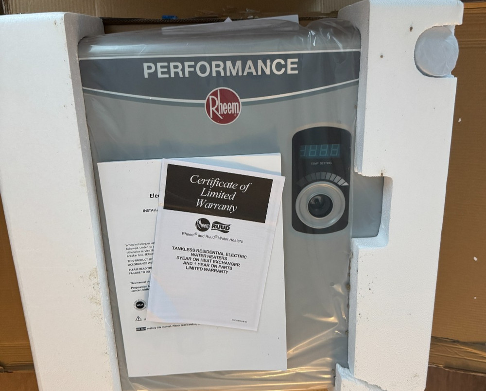 Rheem Performance 27kW 5.27GPM 240-Volt Electric Tankless Water Heater