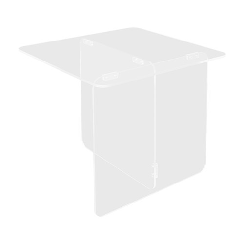 Acrylic Side Table, End Table, Free Standing Clear Modern Bedside Table