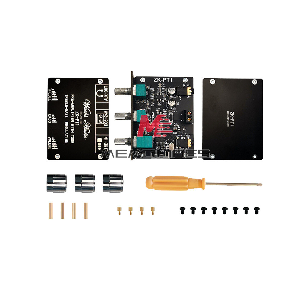 5.0 Bluetooth Tone Pre-stage Treble Bass Amplifier 2Channel Stereo Audio Decoder