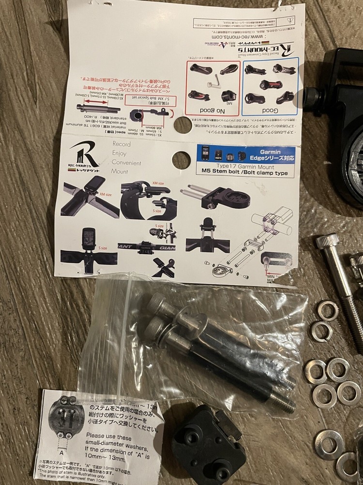 REC-MOUNTS Lot Combo mount for Garmin Type 17 Stem bolt type Cateye