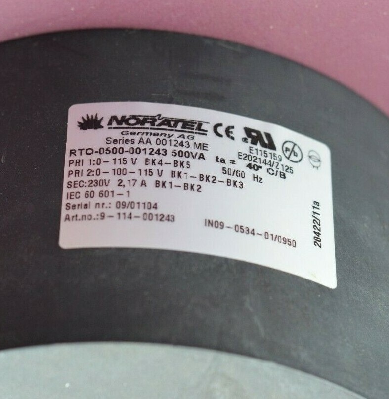 SIRONA CEREC BLUECAM ACQUISITION AC UNIT CURRENT TRANSFORMER D3492