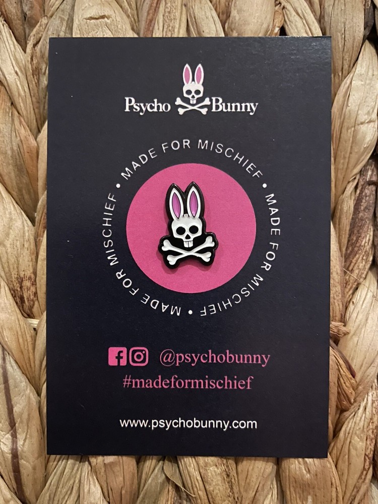 Psycho Bunny Logo Pin Enamel (Rare)