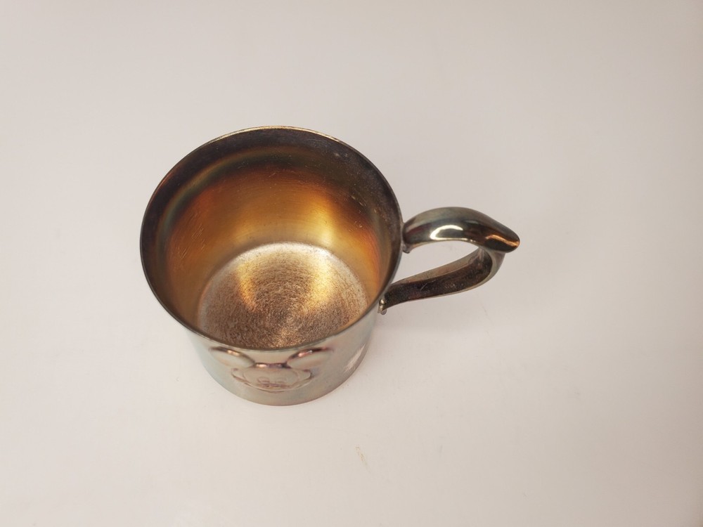 Reed & Barton for Children Silver Baby Cup Mickey Mouse