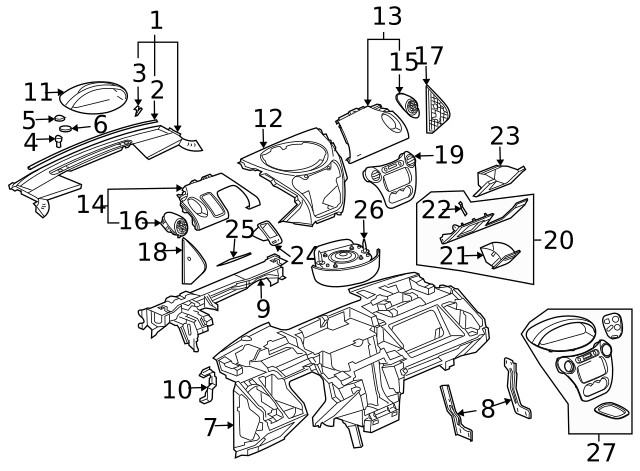 Genuine GM Blank Cover 15841450