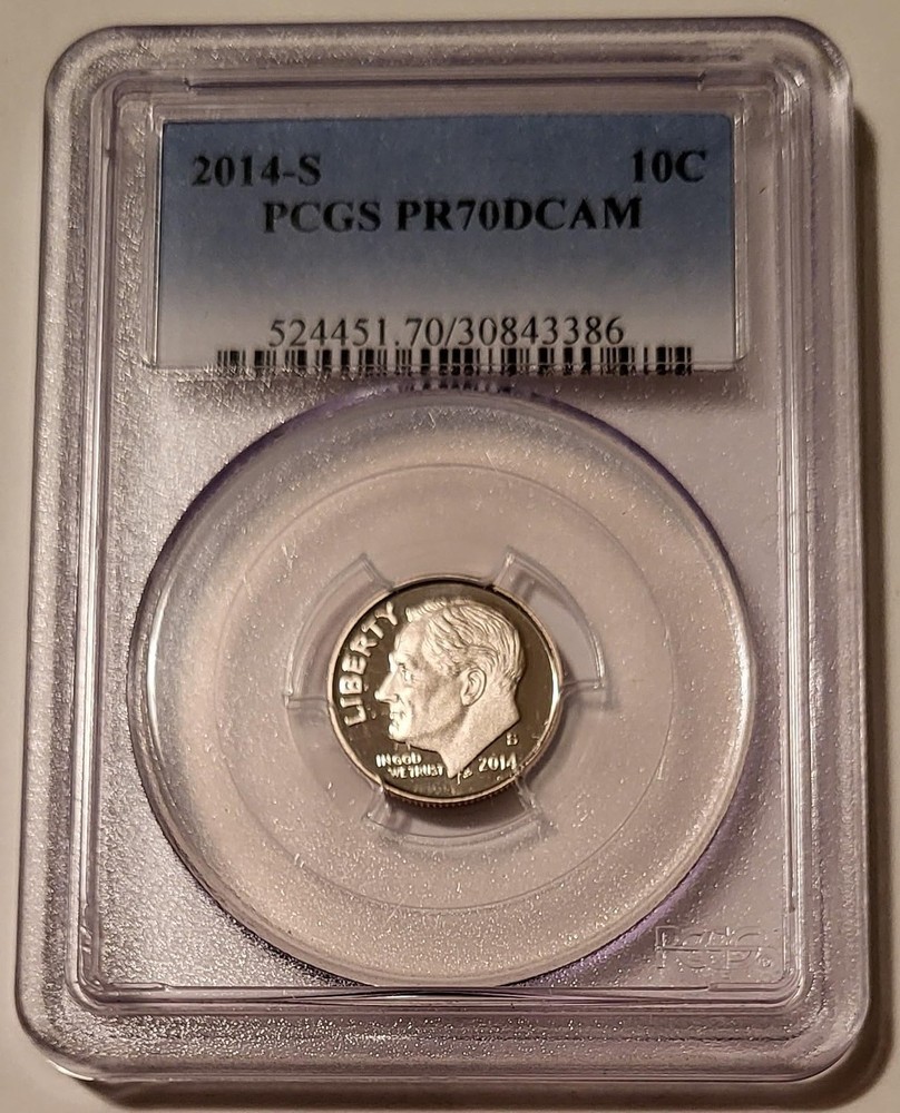 2014 S Clad Roosevelt Dime Proof PR70 DCAM PCGS