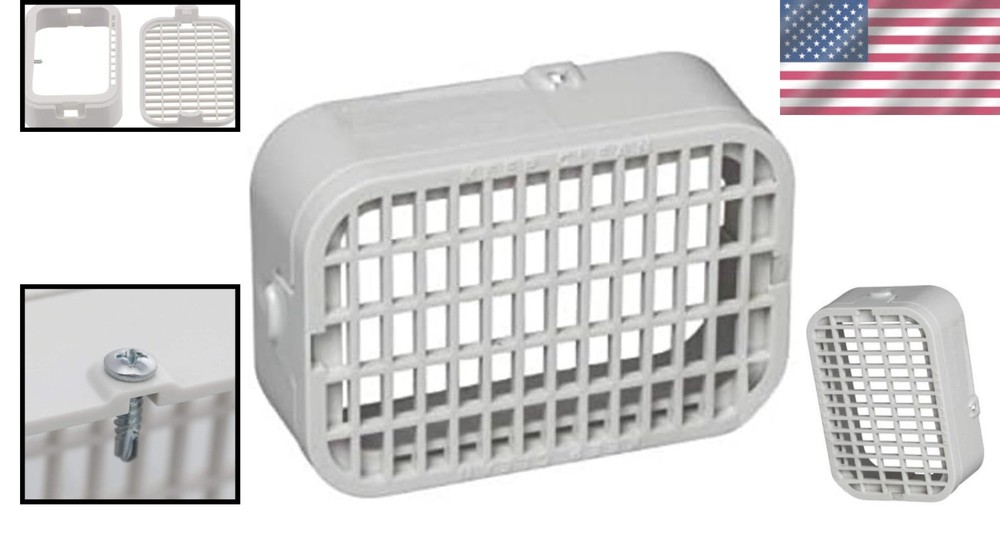 Compact White Vinyl Rodent Guard 37552 - Lightweight & Effective Pest Solution