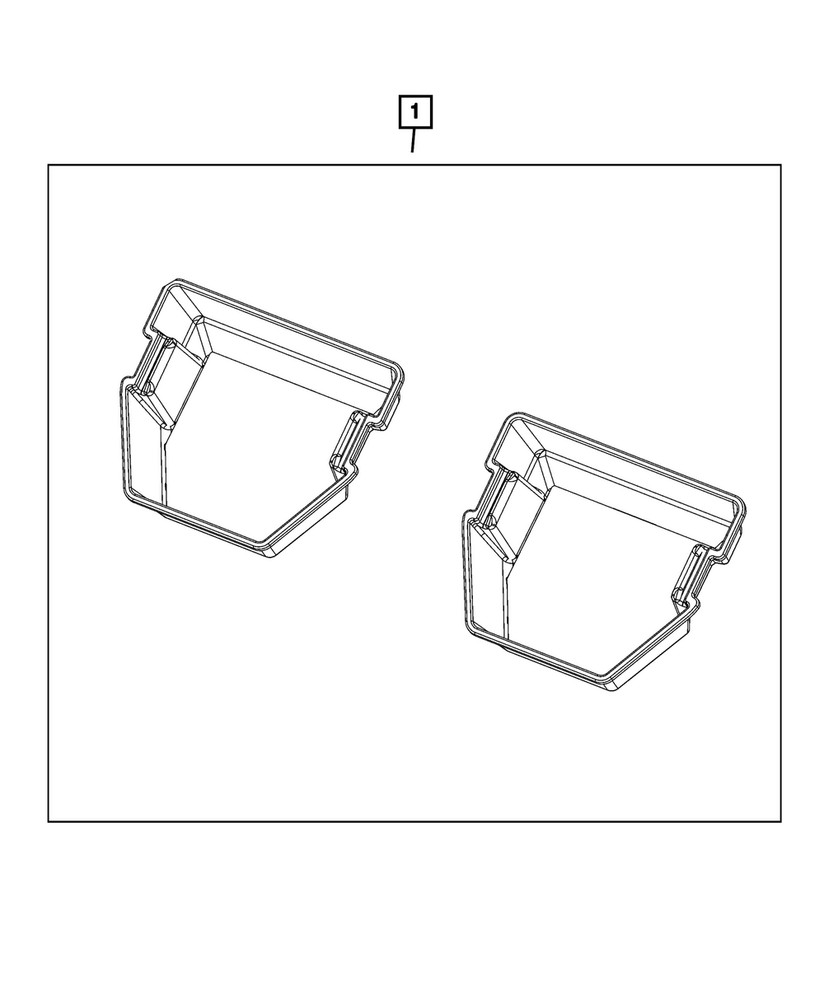 Genuine Mopar Cargo Bins 82214532AC
