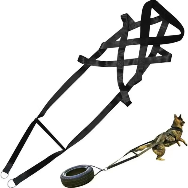 Dog Sled Harness for Large Work Dogs, Dog Pulling Sledding Harnesses for Behavio