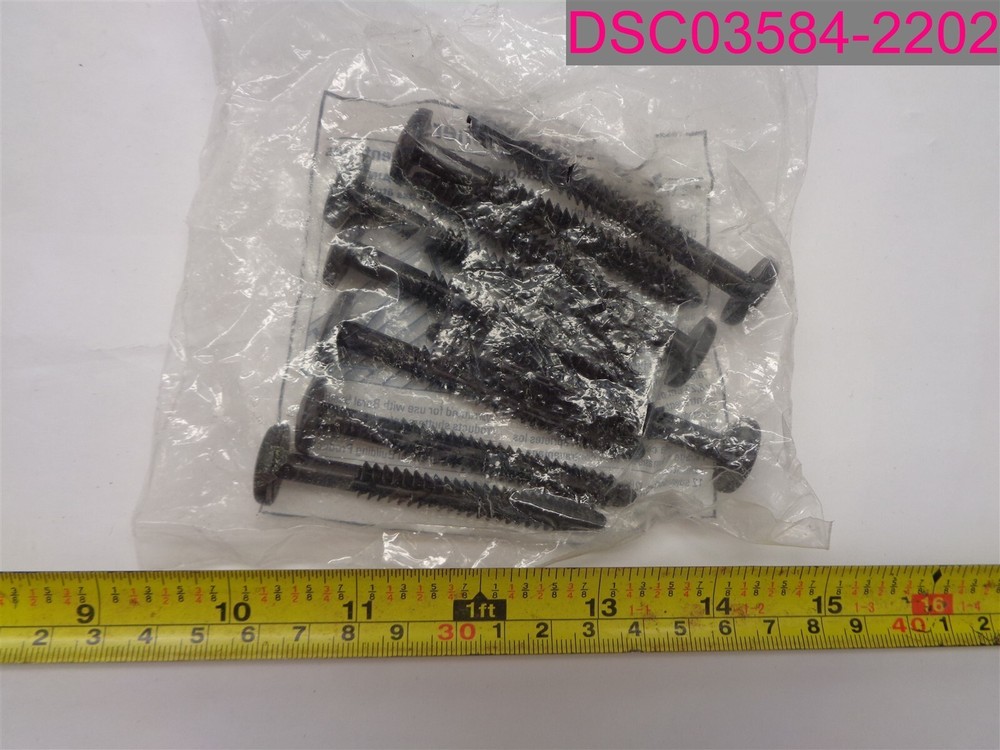 12 Pack; Shutter Fasteners Black. Boral Building Products