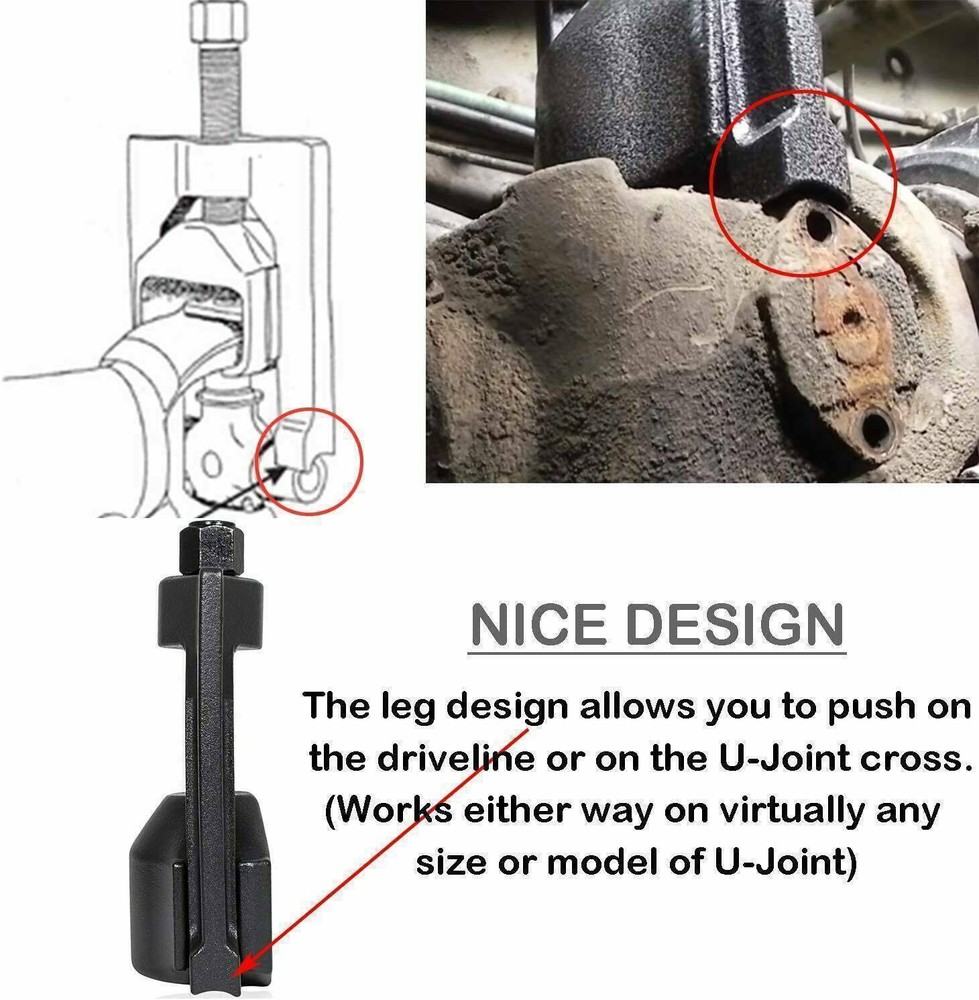 10102 Heavy Duty Universal Joint Puller U-Joint Remover 1.5" to 2.2" Cups Puller