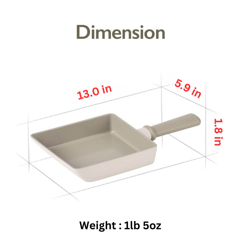 Chou Chou Kitchen Essential 8-Pieces Cookware Set with Lid, Ceramic Coating