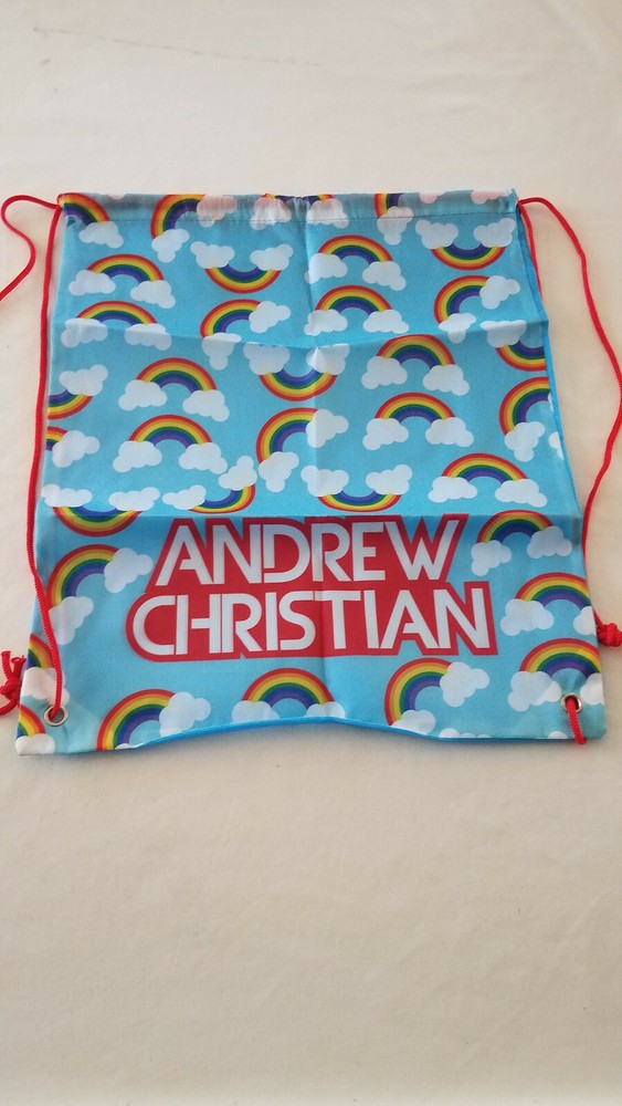 Andrew Christian GAY PRIDE RAINBOW Backpack CINCHPACK MULTICOLOR