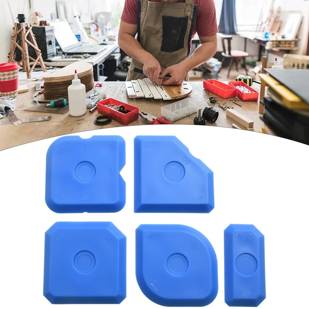 Easy and Efficient Silicone Application with 5 Piece Spreader Tool Set