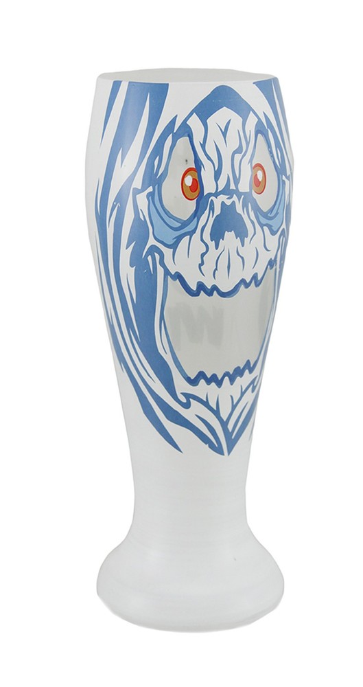 Zeckos Three Sheets Hand Painted Ghost Pilsner Glass