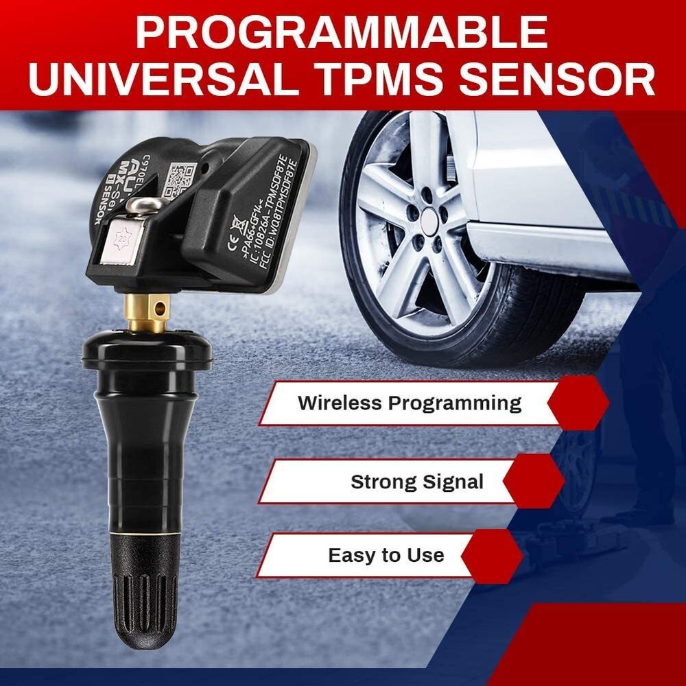 Autel TPMS Sensor MX-Sensor 315MHz & 433MHz Programmable Universal Rubber Valve