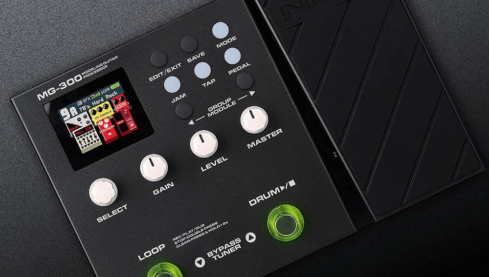 NUx MG-300 Guitar Multi-Effects Processor, Amp Modeling, TSAC-HD Pre-Effects- NE