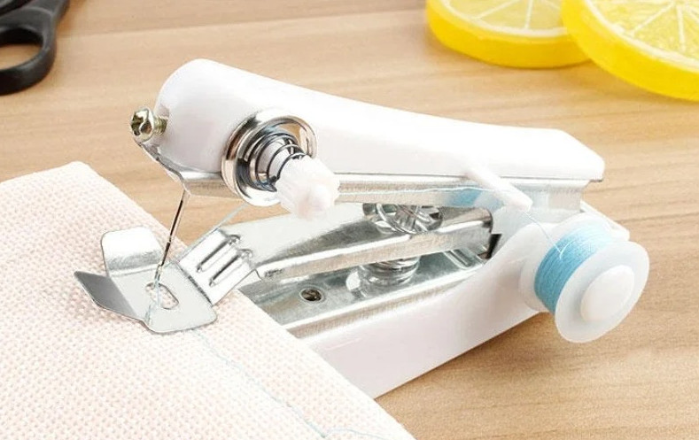Portable Mini Manual Sewing Machine Handheld Pocket Travel Stitcher