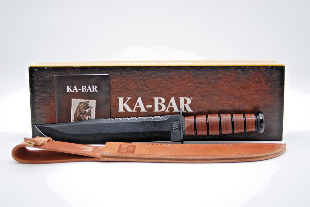 Ka-Bar Big Brother W/ Leather Handle & Sheath