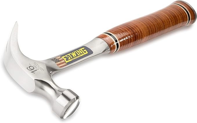 Estwing E16C, 16 Oz Curve Claw Hammer With Leather Grip