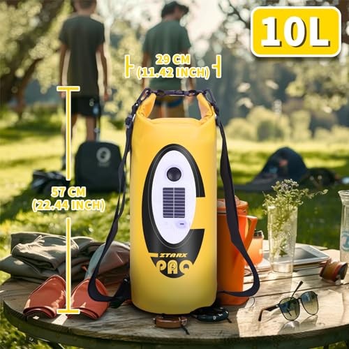 Solar/Battery Powered Multi-Functional Backpack with Bluetooth 10L Yellow