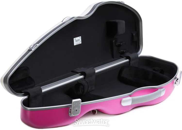 BAM BonBon Hightech Violin Case - White/Violet