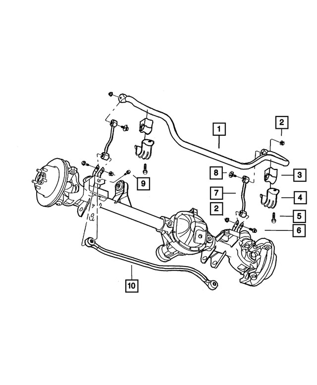 Genuine Mopar Front Track Bar 52088305AB