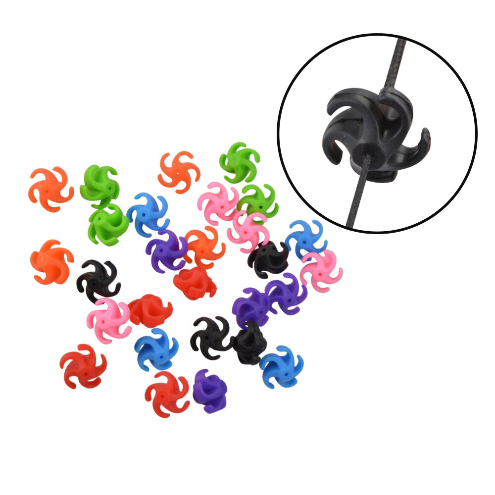 4pcs Archery Bowstring Stabilizer Recurve Compound Bow String Stop Damper