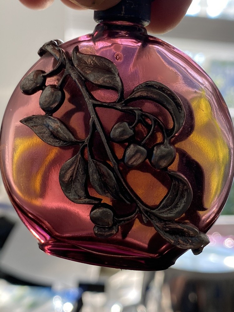 ART NOUVEAU GLASS PERFUME BOTTLE