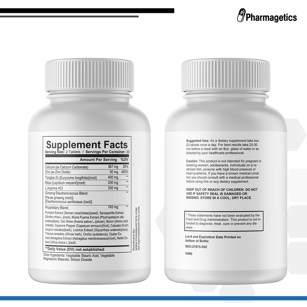 Androxene - Male Virility Support 60 Tablets