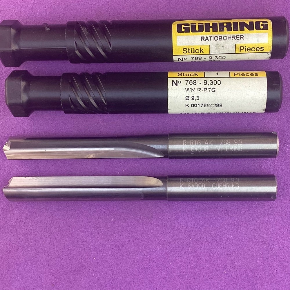 GUHRING  768 - 9.300mm   Solid Carbide Coolant Fed Drill🎯Machinist