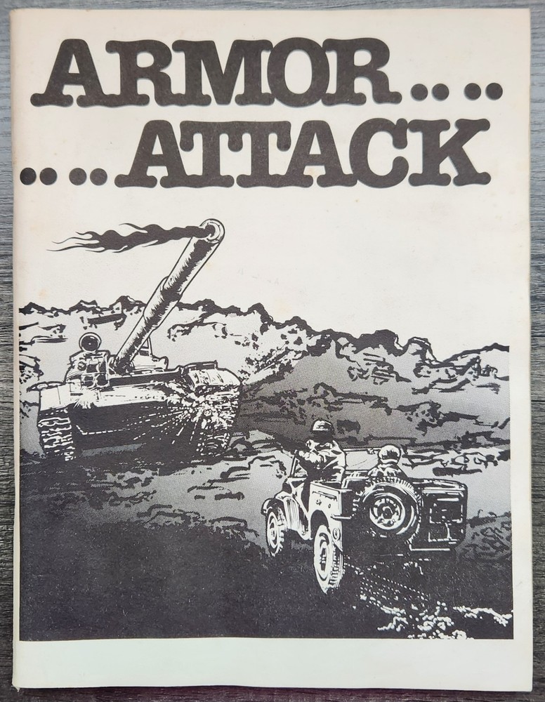 Armor Attack Arcade Operation & Maintenance Manual w/Schematics 1981