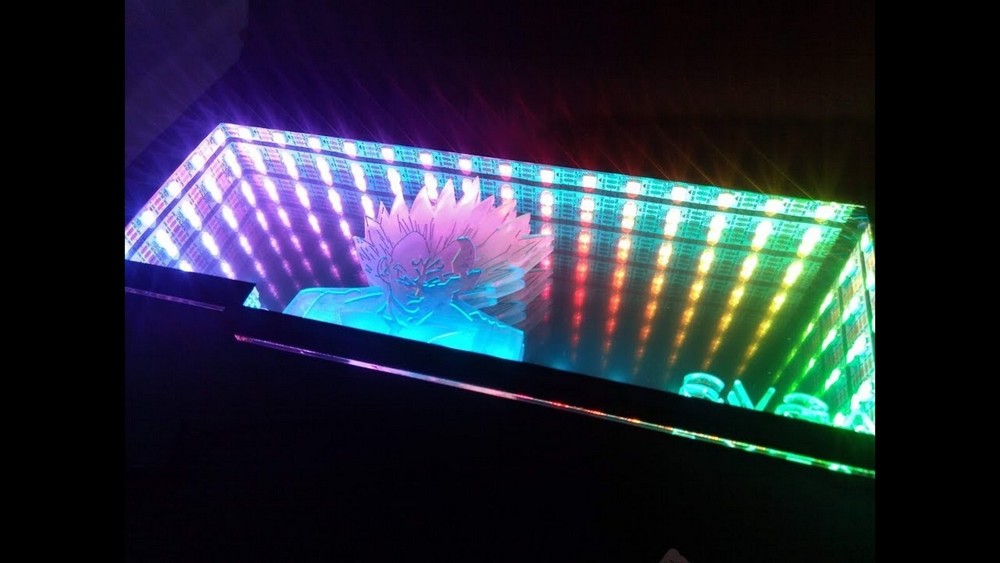 Custom Pic & Size Infinity Mirrored GPU Backplate GPU Side Panel RGB Gaming PC