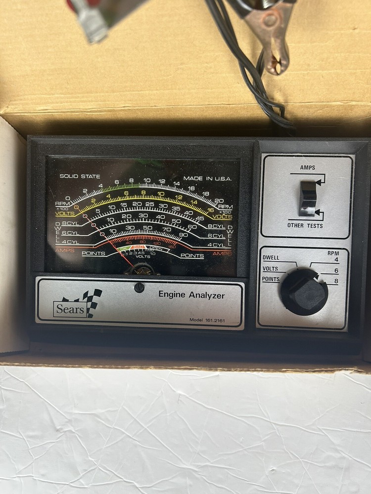 Sears Engine Analyzer For 12 Volt Systems # 161.2161 28 2161