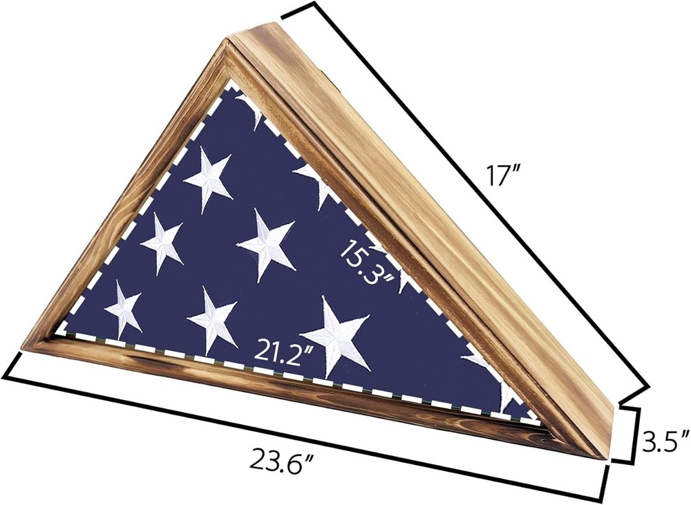 Large Flag Display 5“x9"-Vintage Carbonized, Vintage Carbonized