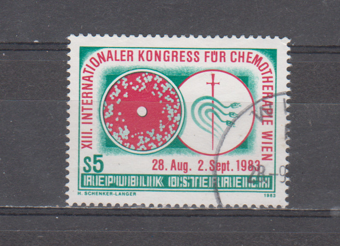 AUSTRIA :  1983 - USED  - SCOTT # 1250  EMBLEMS