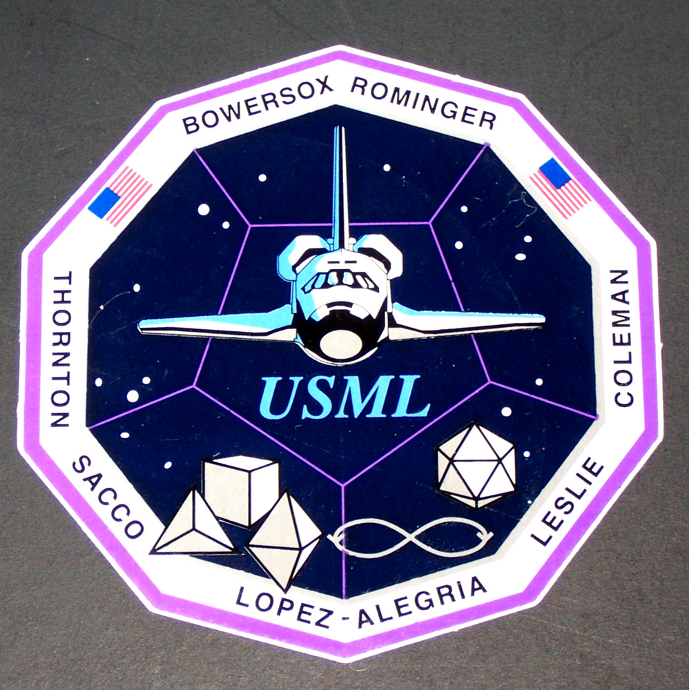 NASA - USML Mission - Sticker - 3 1/2"