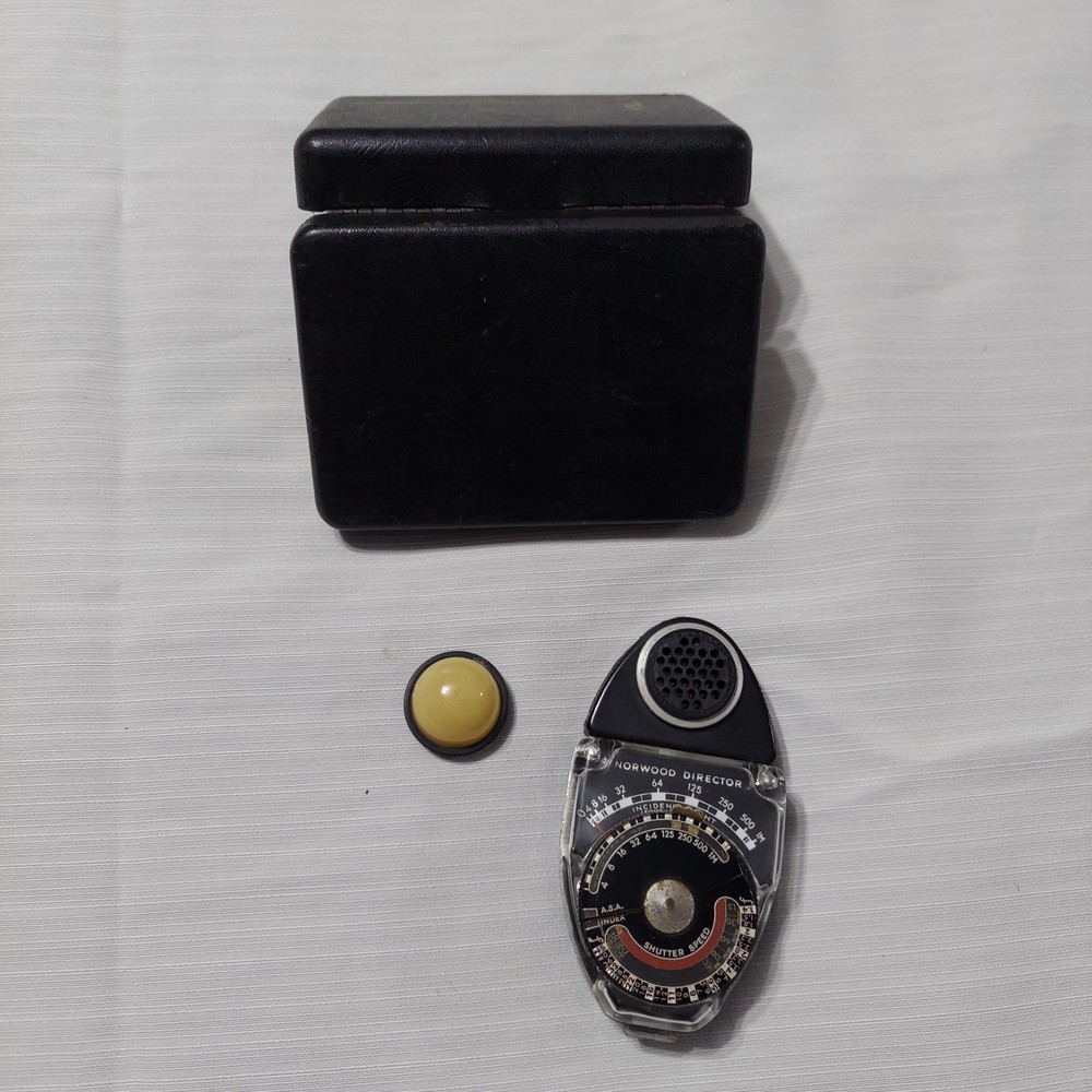 Norwood Director Exposure Meter Vintage Camera Light Meter w/ Case Untested