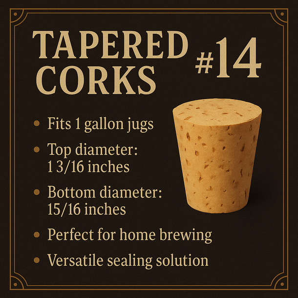 LD Carlson No. 14 Tapered Corks Per Each