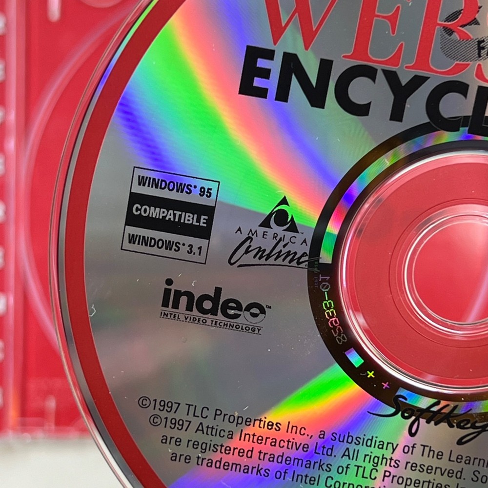 Webster's Interactive Encyclopedia CD-ROM 1997 Windows 95/3.1 Compatible