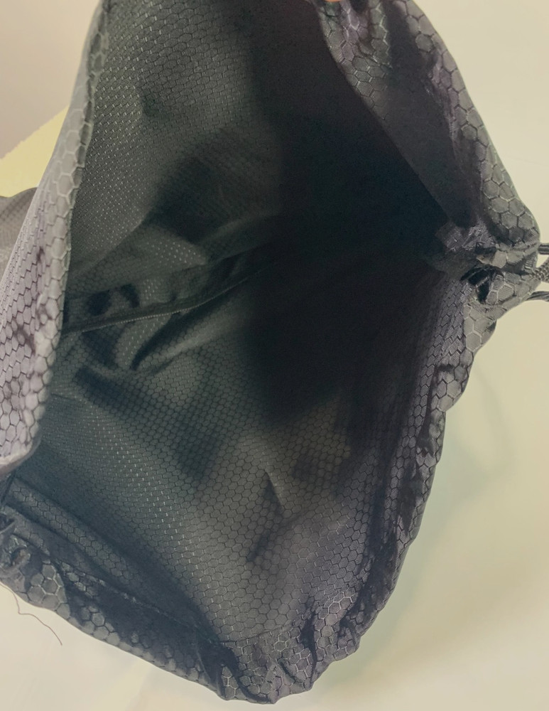 Panda Drawstring Gym Tote Bag Black