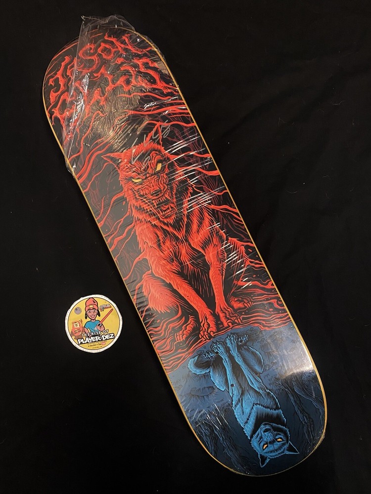 RARE SIGNED Jason Ellis Limited Edition Wolf Skateboard Deck AUTOGRAPHED