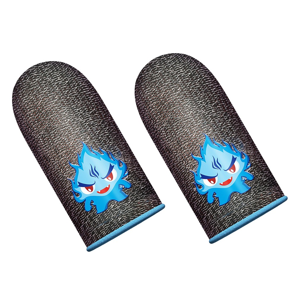2Pcs Screen Gaming Finger Sleeve Game Controller Sweatproof Finger Cots For PUBG