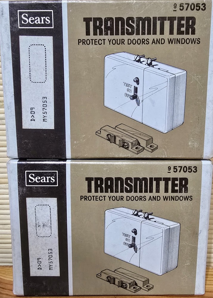 Sears Security System  Transmitter's (2) NIB, Model 957053 Doors & Windows