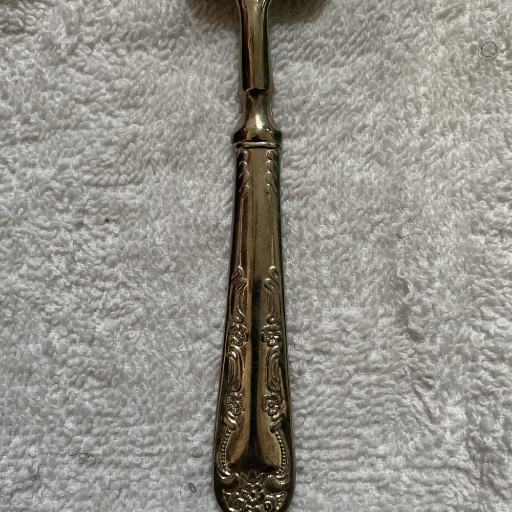 antique silver cake server 10”