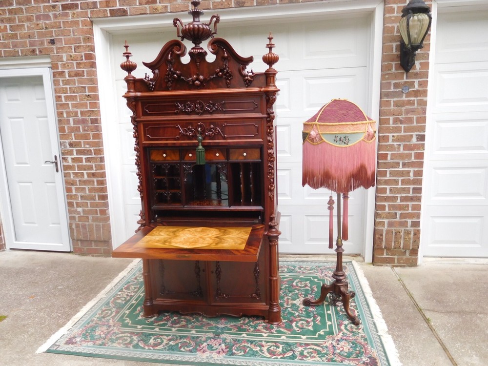 EXTRAORDINARY VICTORIAN ABATTANT SECRETARY
