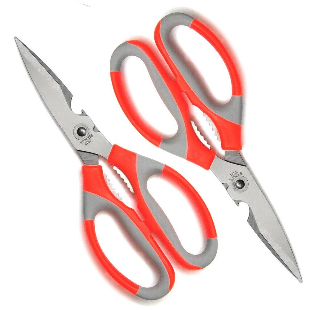 Kitchen Scissors (4 Count) Stainless Steel Shears Multi-Purpose