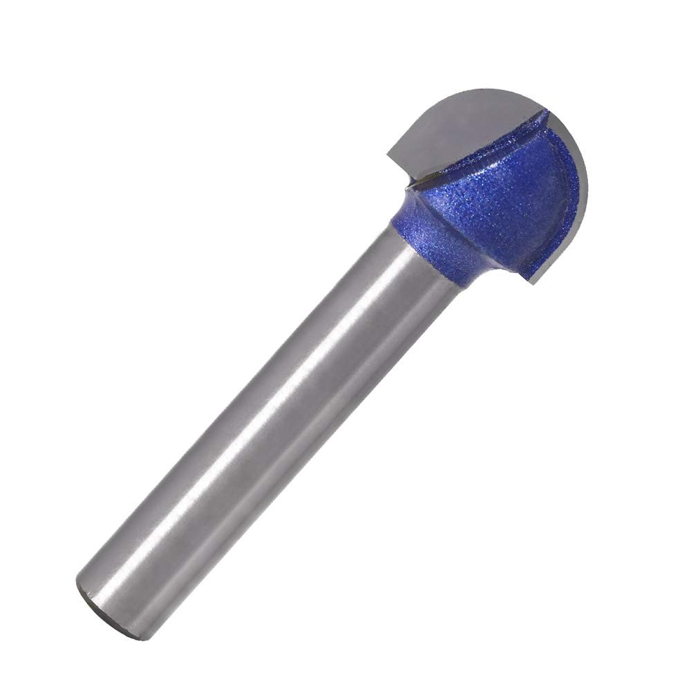 Wolfride 4pcs Core Box Router 1/4", "5/16", "3/8", "1/2, Bit