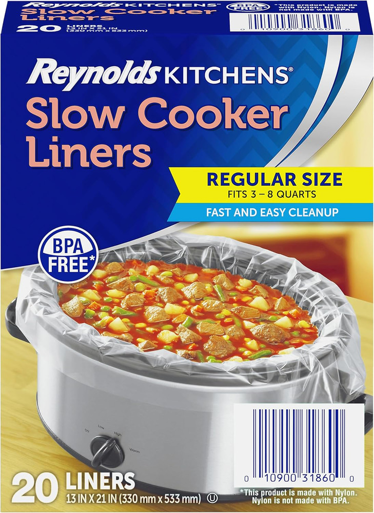 Kitchens Slow Cooker Liners, Regular (Fits 3-8 Quarts), 20 Count